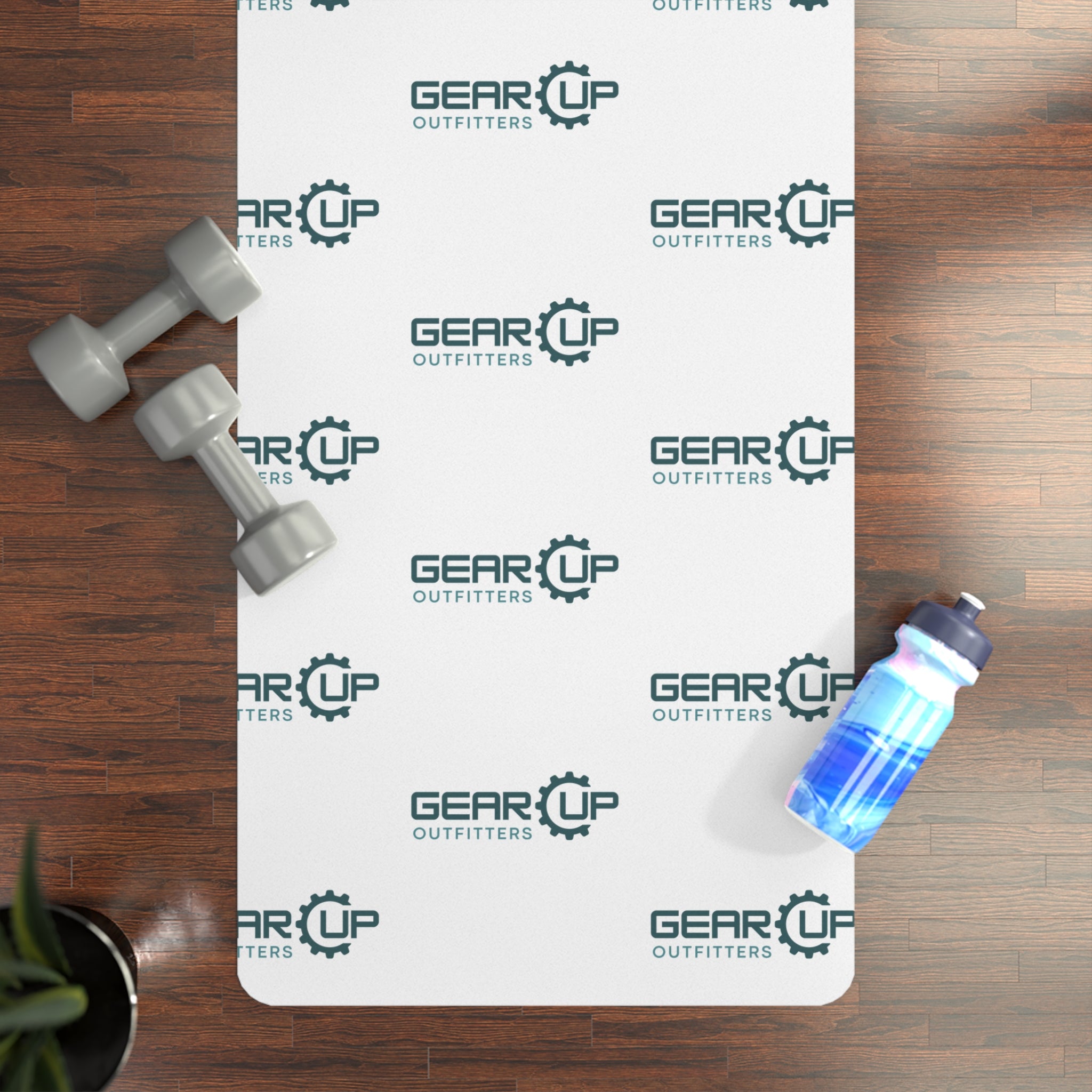 Gear Up Outfitters Rubber Yoga Mat — Non-Slip Printed Exercise Mat