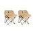 Folding Carbon Steel Camping Chair - Adult & Kids Sizes