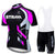 Jersey Sets Red Bicycle Short Sleeve Cycling Clothing Bike Cycling Jersey Bib Shorts