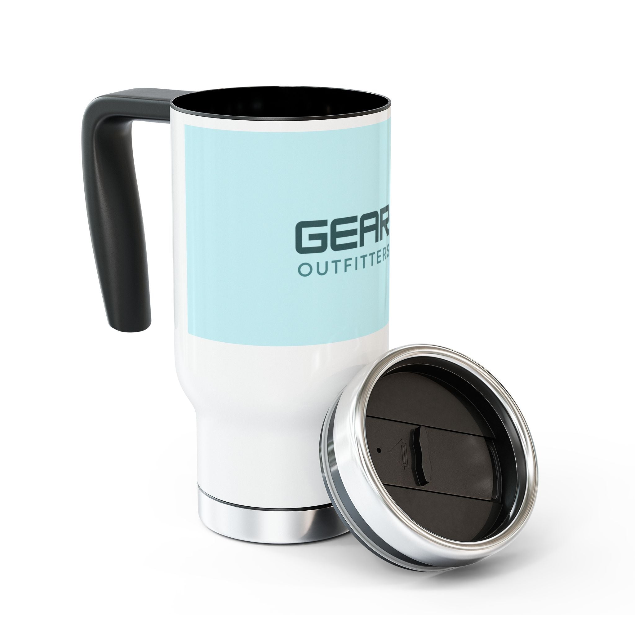 Gear Up Outfitters 14oz Stainless Steel Travel Mug with Handle - Insulated Coffee Tumbler