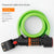Bike Lock 5 Digit Combination Cable Lock with LED