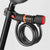 Bike Lock 5 Digit Combination Cable Lock with LED
