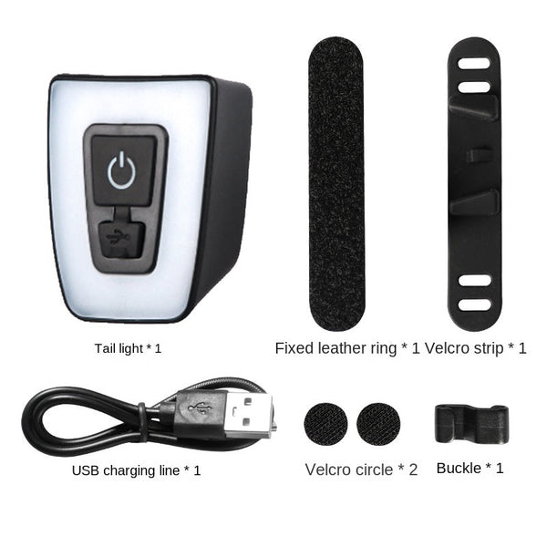 USB Rechargeable Bicycle Taillight Warning Light for Night Riding