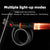Bike Lock 5 Digit Combination Cable Lock with LED