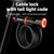 Bike Lock 5 Digit Combination Cable Lock with LED
