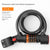 Bike Lock 5 Digit Combination Cable Lock with LED