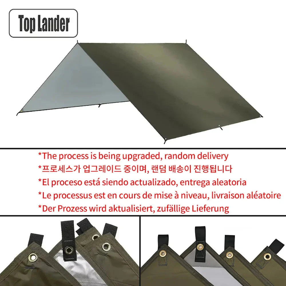 Ultralight Waterproof Tarp Tent Large Sun Shelter Outdoor Awning