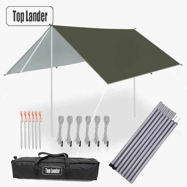 Ultralight Waterproof Tarp Tent Large Sun Shelter Outdoor Awning