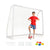 12' x 6'/8' x 6'/6' x 4' Soccer Goal with Ground Stakes and Soccer Cones