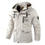 Mens Casual Hooded Windbreaker Waterproof Softshell Winter Jacket Coat