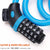 4 Feet 5 Digit Resettable Combination Coiling Bike Chain Lock