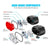 USB Rechargeable Bike Light Set Front Rear LED Waterproof