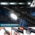 2PCS LED Bike Light Set USB Rechargeable Front Rear