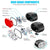 2PCS LED Bike Light Set USB Rechargeable Front Rear