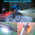 2PCS LED Bike Light Set USB Rechargeable Front Rear