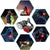2PCS LED Bike Light Set USB Rechargeable Front Rear