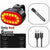 2PCS LED Bike Light Set USB Rechargeable Front Rear